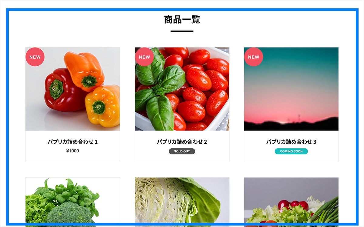 PC表示時 商品一覧