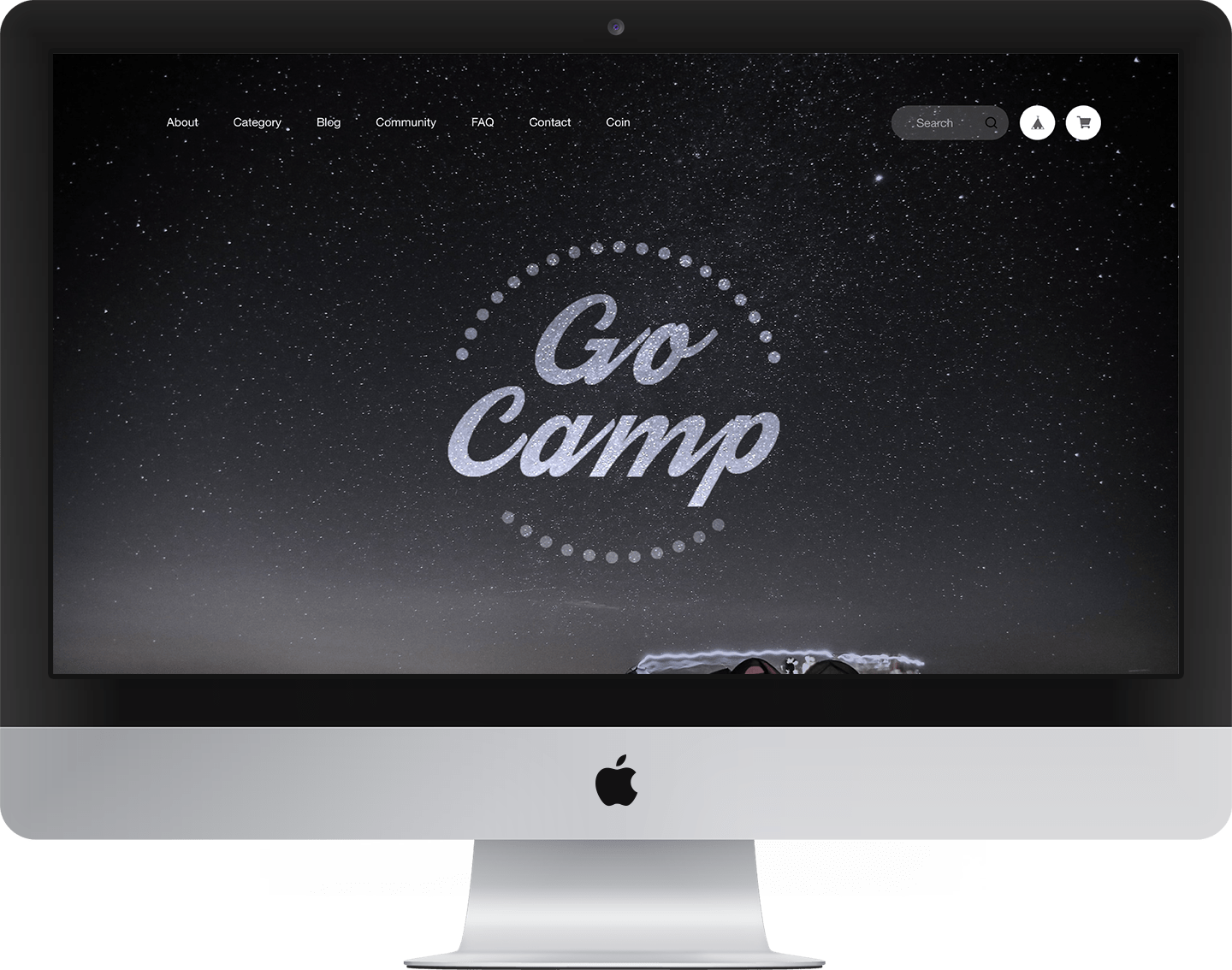 BASEテーマ「Go Camp」PC画面
